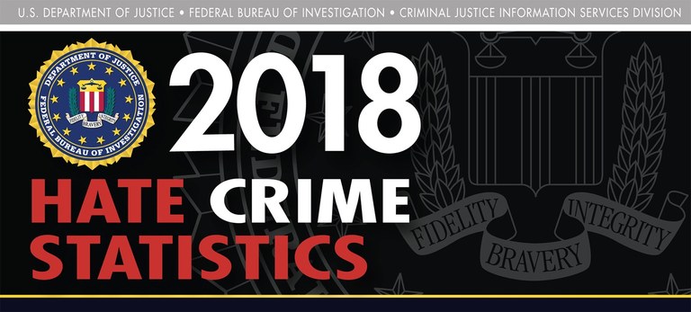 Graphic for the 2018 Hate Crime Statistics.